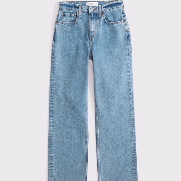 Abercrombie & Fitch Denim - Abercrombie & Fitch Light Blue Straight-Leg Women's Jeans